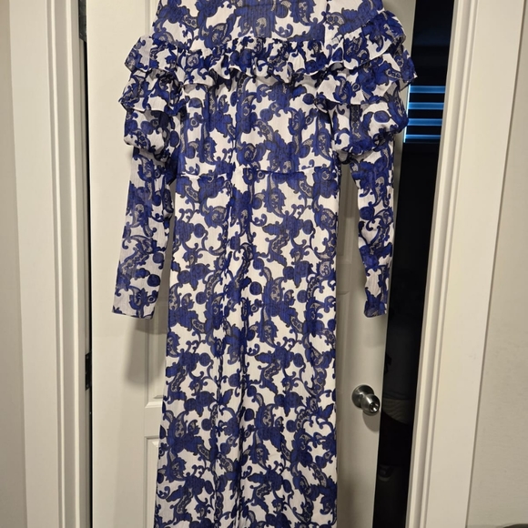 Ted Baker Blue and white dress - Picture 3 of 5
